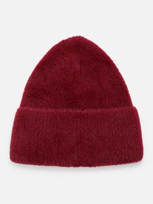 Sinsay - Prążkowana czapka beanie - czerwony