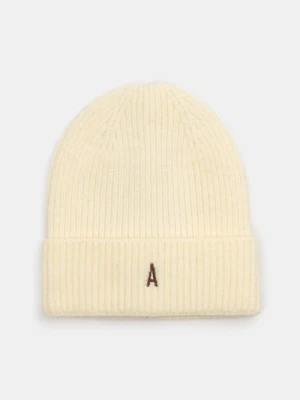 Sinsay - Prążkowana czapka beanie - kremowy