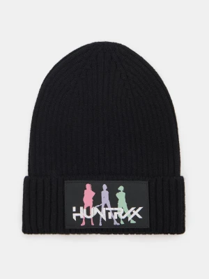 Sinsay - Prążkowana czapka beanie z wiskozą K-Pop Demon Hunters - czarny