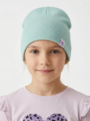 Sinsay - Prążkowana czapka z naszywką - zielony