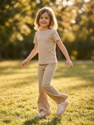 Sinsay - Prążkowana koszulka z efektem sprania - beżowy