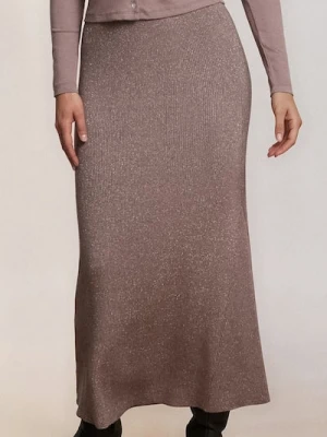 Sinsay - Prążkowana spódnica midi - Inny