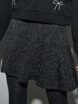 Sinsay - Prążkowana spódnica mini - czarny