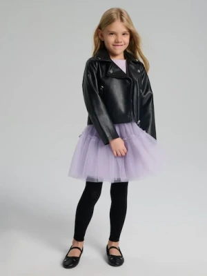 Sinsay - Prążkowana sukienka babydoll - fioletowy