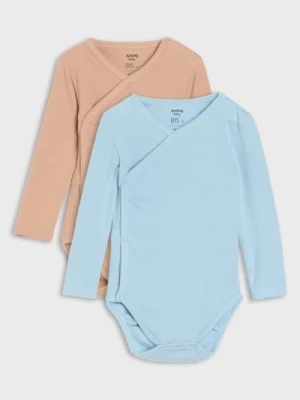 Sinsay - Prążkowane body 2 pack - brązowy