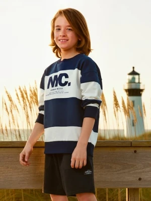 Sinsay - Prążkowane dresowe szorty z bawełny - szary