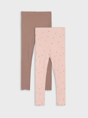 Sinsay - Prążkowane legginsy 2 pack - wielobarwny