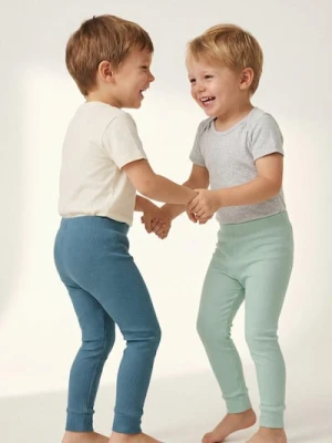 Sinsay - Prążkowane legginsy 2 pack - zielony