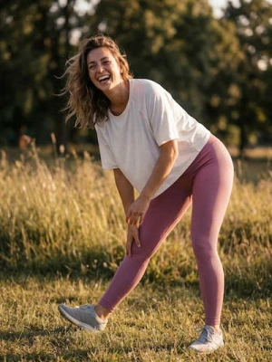 Sinsay - Prążkowane legginsy basic - fioletowy