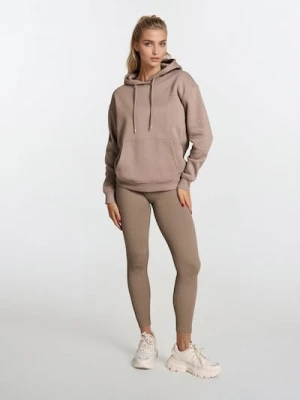 Sinsay - Prążkowane legginsy - beżowy