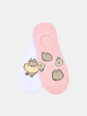 Sinsay - Prążkowane skarpetki 2 pack Pusheen the Cat - wielobarwny