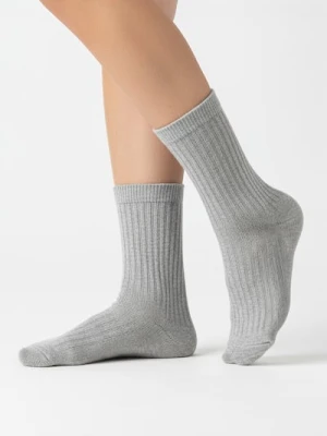 Sinsay - Prążkowane skarpetki 2 pack - szary