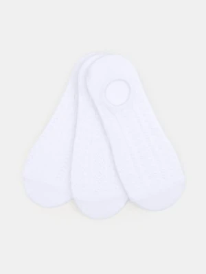 Sinsay - Prążkowane skarpetki 3 pack - biały