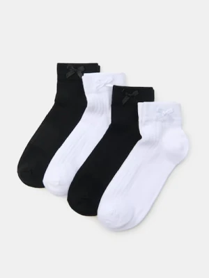 Sinsay - Prążkowane skarpetki 4 pack - biały