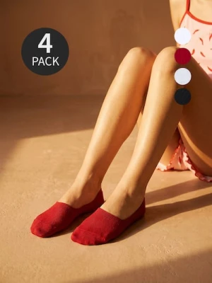 Sinsay - Prążkowane skarpetki 4 pack - wielobarwny