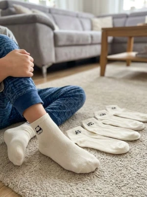 Sinsay - Prążkowane skarpetki 5 pack - biały