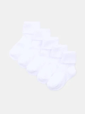 Sinsay - Prążkowane skarpetki 5 pack - biały