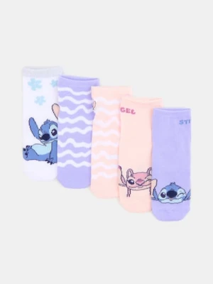 Sinsay - Prążkowane skarpetki 5 pack Stitch - wielobarwny