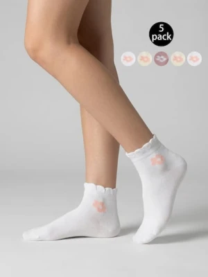 Sinsay - Prążkowane skarpetki 5 pack - wielobarwny