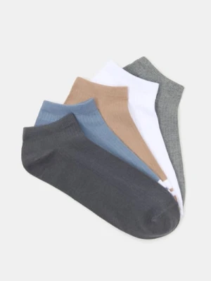 Sinsay - Prążkowane skarpetki 5 pack - wielobarwny