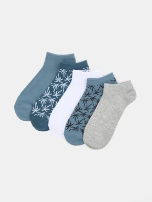 Sinsay - Prążkowane skarpetki 5 pack - wielobarwny