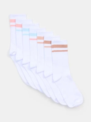 Sinsay - Prążkowane skarpetki 7 pack - wielobarwny