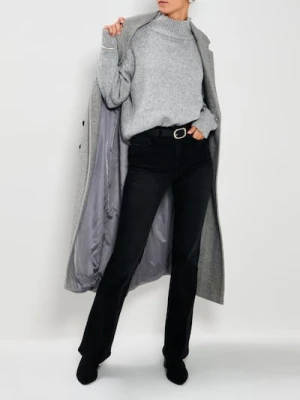 Sinsay - Prążkowany golf - szary