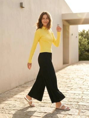 Sinsay - Prążkowany golf - żółty