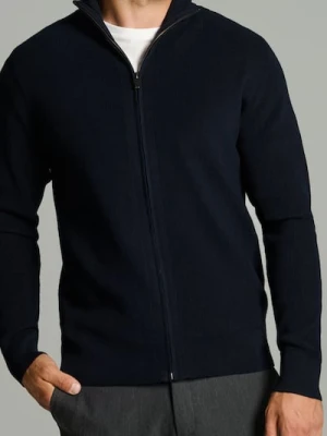 Sinsay - Prążkowany sweter - granatowy