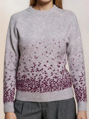 Sinsay - Prążkowany sweter - szary