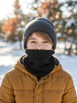 Sinsay - Prążkowany szalik basic - czarny