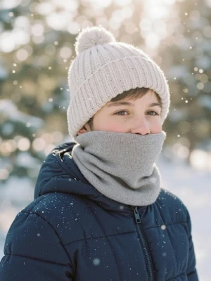 Sinsay - Prążkowany szalik basic - szary