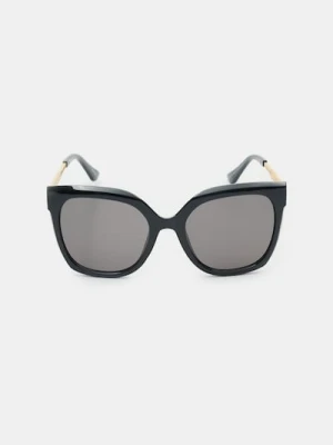 Sinsay - Prostokątne okulary przeciwsłoneczne - czarny