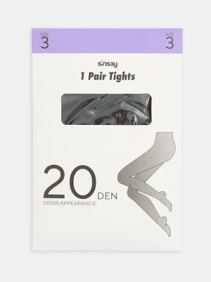 Sinsay - Rajstopy 20 DEN - czarny