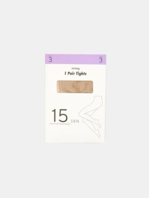 Sinsay - Rajstopy - beżowy