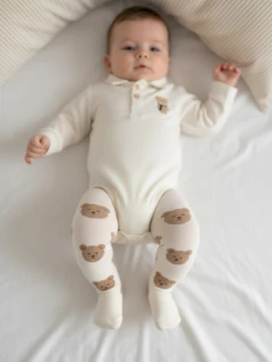 Sinsay - Rajstopy niemowlęce 2 pack - beżowy