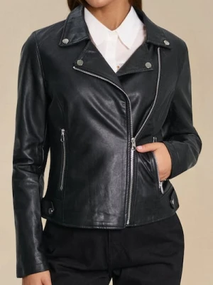 Sinsay - Ramoneska z imitacji skóry - srebrny