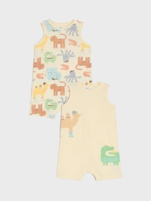 Sinsay - Rampersy 2 pack - kremowy