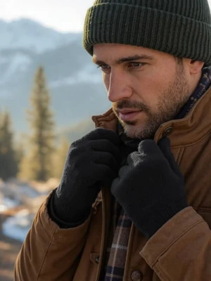 Sinsay - Rękawiczki 2 pack - czarny