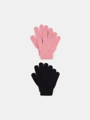 Sinsay - Rękawiczki 2 pack - różowy
