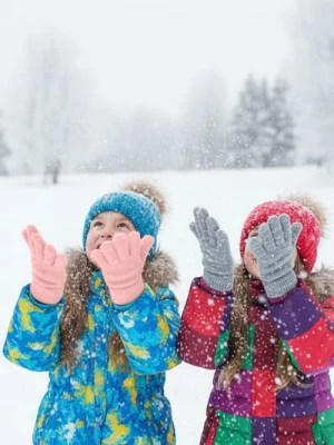 Sinsay - Rękawiczki 2 pack - różowy