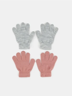 Sinsay - Rękawiczki 2 pack - szary