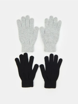 Sinsay - Rękawiczki 2 pack - szary