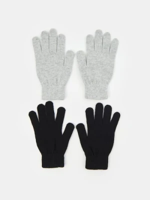 Sinsay - Rękawiczki 2 pack - szary