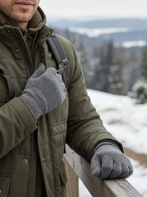 Sinsay - Rękawiczki 2 pack - szary