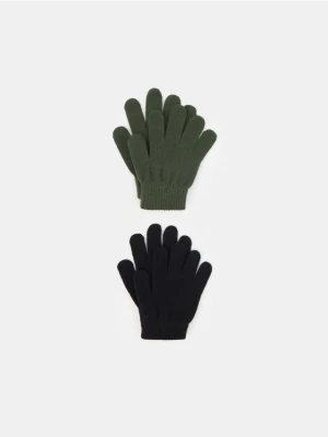 Sinsay - Rękawiczki 2 pack - zielony