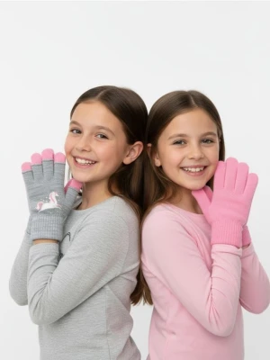 Sinsay - Rękawiczki 2 w 1 - szary