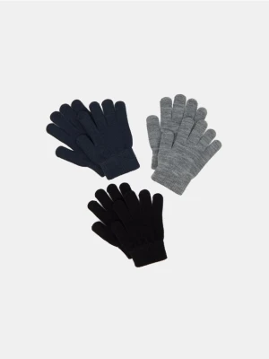 Sinsay - Rękawiczki 3 pack - czarny