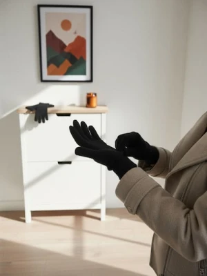 Sinsay - Rękawiczki 3 pack - czarny