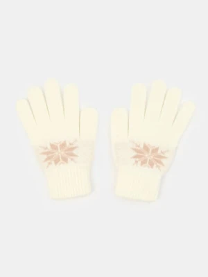 Sinsay - Rękawiczki - kremowy